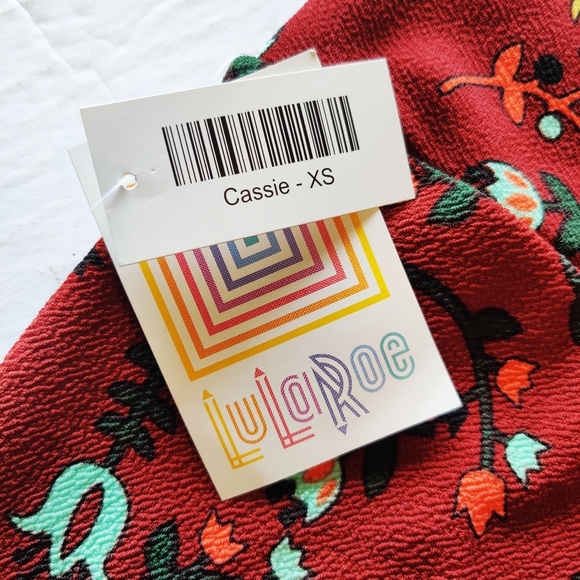LulaRoe Cassie Style Skirt Sz XS - Picture 5 of 6